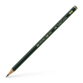 Produktfoto för Faber-Castell Blyertspenna, Castell 9000, 4B-stift, sexkantig pennkropp, grön