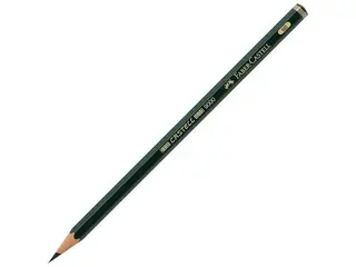 Produktfoto för Faber-Castell Blyertspenna, Castell 9000, 6B-stift, sexkantig pennkropp, grön
