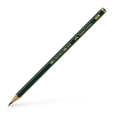 Alternativ bild 0 för Faber-Castell Blyertspenna, Castell 9000 HB, sexkantig pennkropp, grön