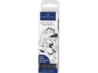 Produktfoto för Faber-Castell Fiberpenna Pitt Artist Manga Black