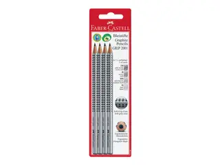 Produktfoto för Faber-Castell GRIP 2001 - Blyant - grafit - 2B, B, H, HB (pakke med 4)
