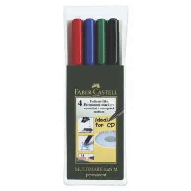 Alternativ bild 0 för Faber-Castell Märkpenna VF Multimark Perm. M sorterade färger