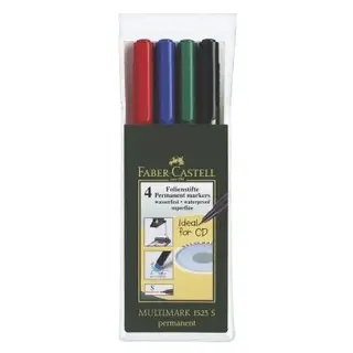 Produktfoto för Faber-Castell Märkpenna VF Multimark Permanent S sorterade färger