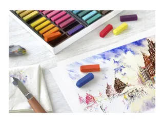 Produktfoto för Faber-Castell Mini - Färgkrita - assorted pastel colors (paket om 72)