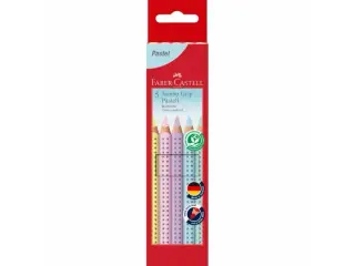 Produktfoto för Faber Castell - Pencil Jumbo Grip Pastel box (5 pcs)
