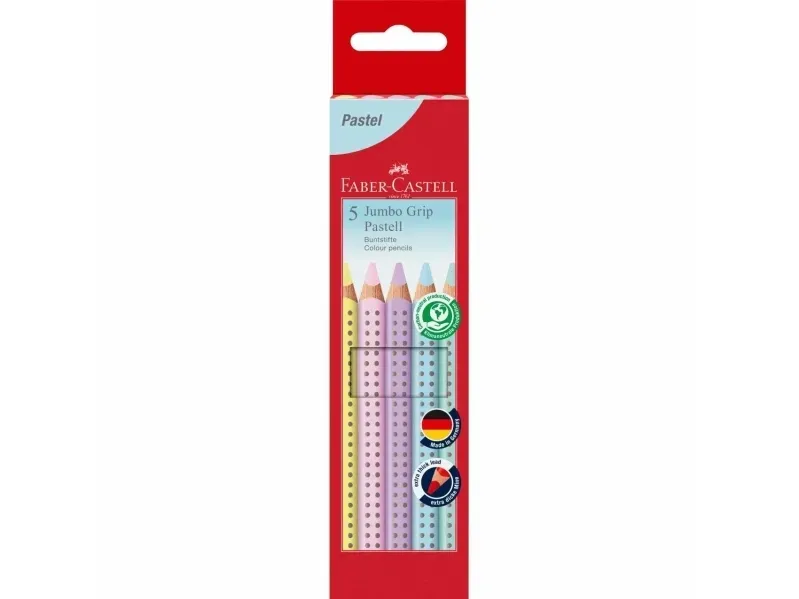 Alternativ bild 0 för Faber Castell - Pencil Jumbo Grip Pastel box (5 pcs)
