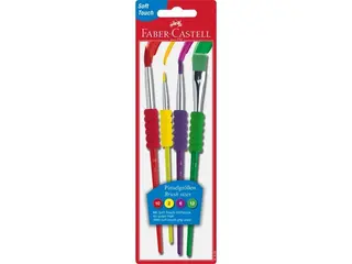 Produktfoto för Faber-Castell - Pensel - storlek: 2, 6, 10, 12 (paket om 4)