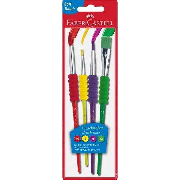 Alternativ bild 0 för Faber-Castell - Pensel - storlek: 2, 6, 10, 12 (paket om 4)