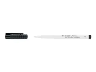 Produktfoto för Faber-Castell PITT Artist Pen Calligraphy - Penselpenna - permanent - vit - india bläck - 2.5 mm
