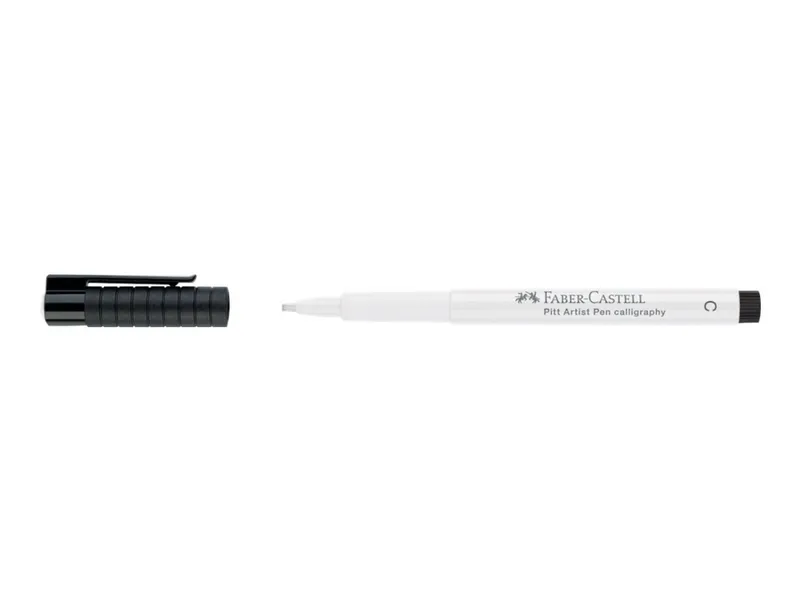 Alternativ bild 0 för Faber-Castell PITT Artist Pen Calligraphy - Penselpenna - permanent - vit - india bläck - 2.5 mm