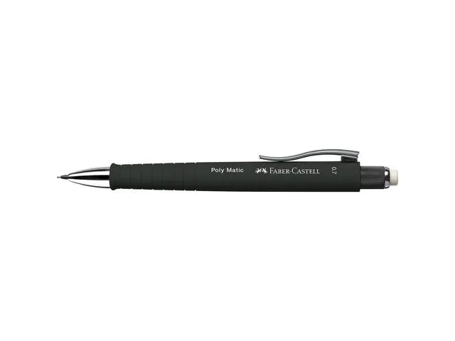 Alternativ bild 0 för Faber-Castell Poly Matic, Svart, Svart, B, 0,7 mm, Triangulär, Vridbar utåt