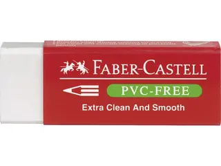 Produktfoto för Faber-Castell Radergummi plast Pvc-Fri vit