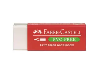 Produktfoto för Faber-Castell Radergummi plast Pvc-Fri vit