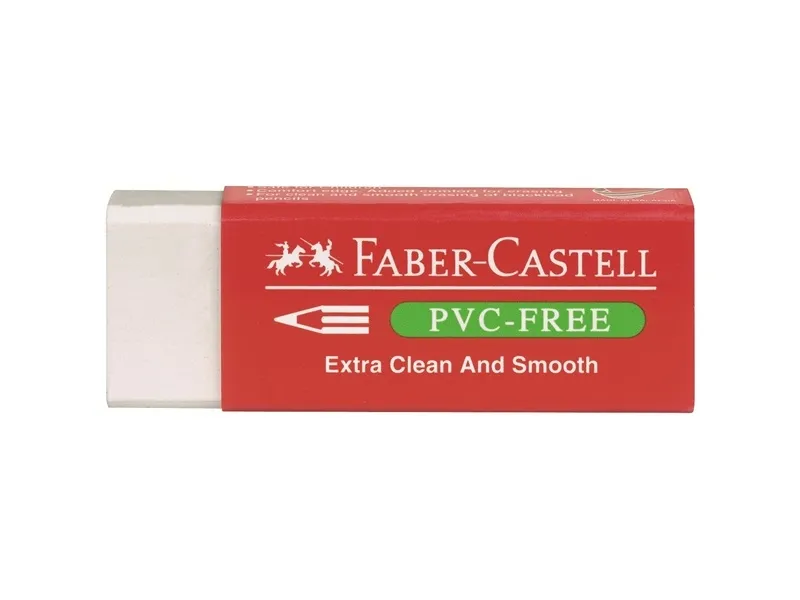Alternativ bild 0 för Faber-Castell Radergummi plast Pvc-Fri vit