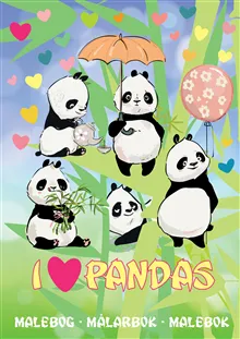 Alternativ bild 0 för Färgbok I Love Pandas
