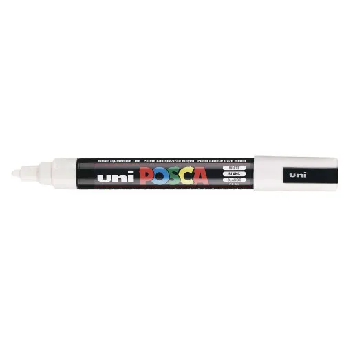 Alternativ bild 0 för Färgmärke Uni Posca PC-5M vit