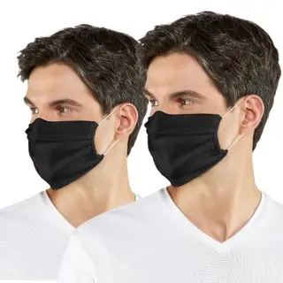 Produktfoto för Falke 2P Classic Community Face Mask With Nose Clip Svart One Size Barn
