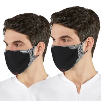 Alternativ bild 0 för Falke 2P Sporty Community Face Mask Svart Medium Barn