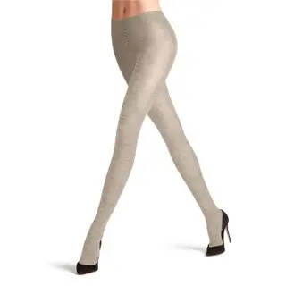 Produktfoto för Falke Strumpbyxor Family Women Tights Ljusgrå bomull S/M Dam