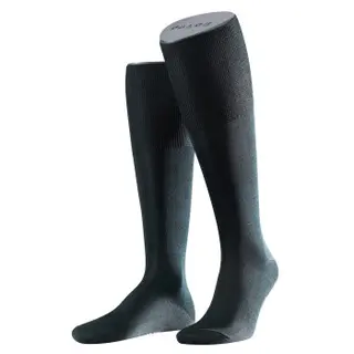 Produktfoto för Falke Strumpor No. 4 Knälång Svart silke Strl 41/42 Herr