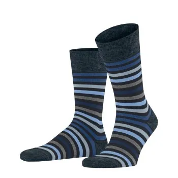 Alternativ bild 0 för Falke Strumpor Stripe Socks Marin/Blå Strl 43/46 Herr