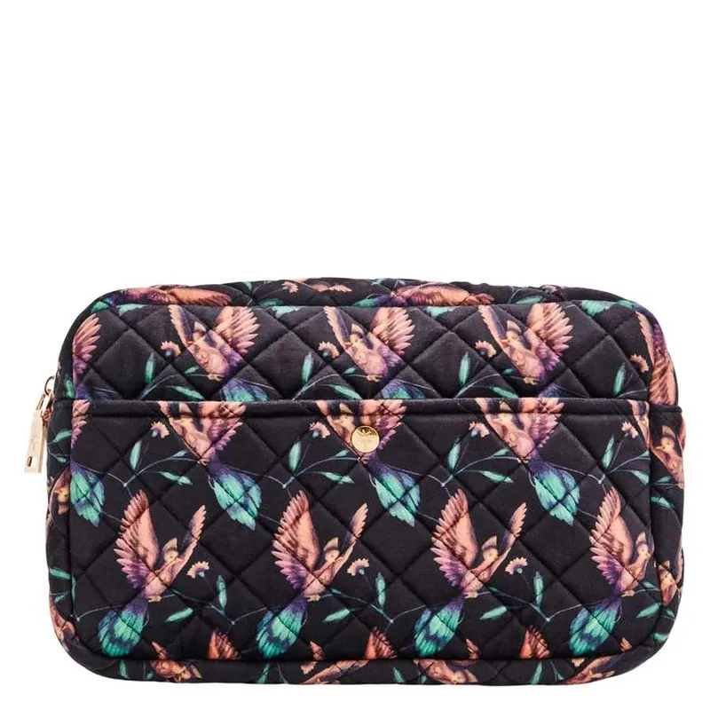 Bild 1 för Fan Palm Beauty Bag Black Hummingbird Medium