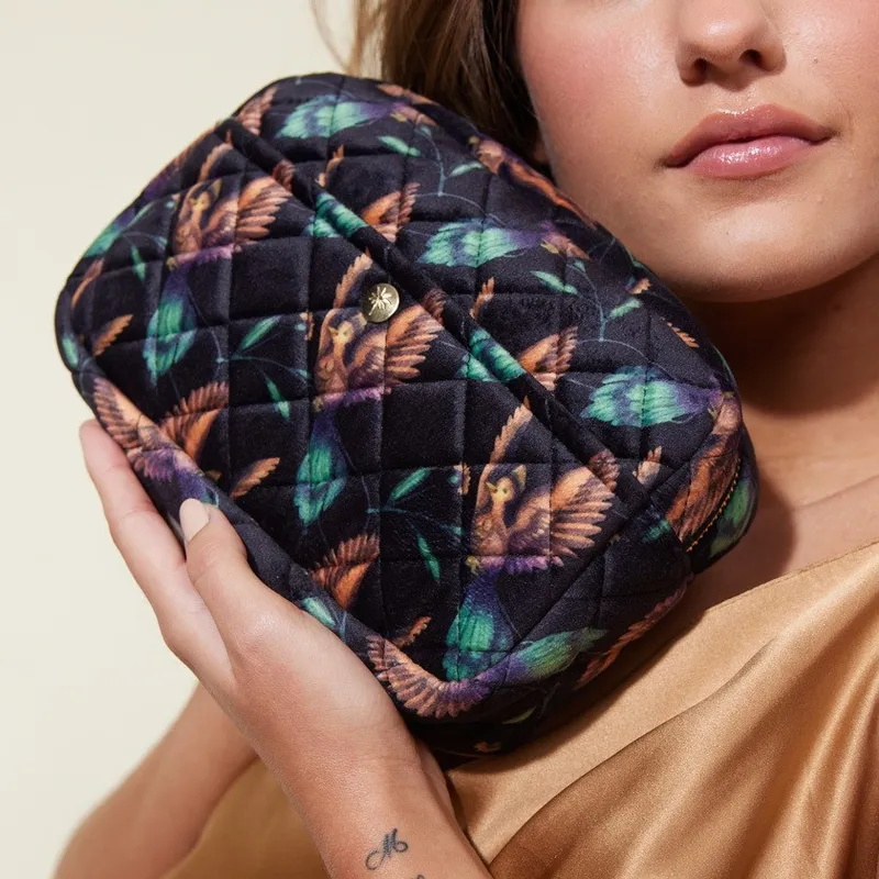 Bild 6 för Fan Palm Beauty Bag Black Hummingbird Medium