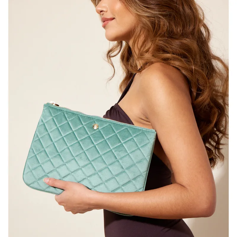 Bild 2 för Fan Palm Mint Green Clutch