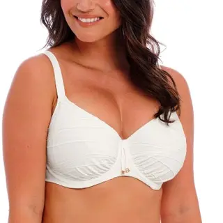 Produktfoto för Fantasie Beach Waves UW Full Cup Bikini Top Vit E 70 Dam