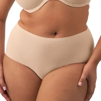 Alternativ bild 0 för Fantasie Trosor Smoothease Invisible Stretch Curve Brief Beige polyamid XXL/XXXL Dam