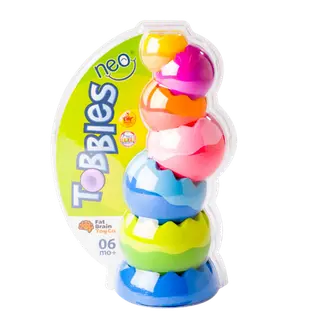 Produktfoto för Fat Brain Toys Tobbles Neo stapeltorn