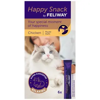 Produktfoto för Feliway Happy Snack Kyckling 6 x 15 g