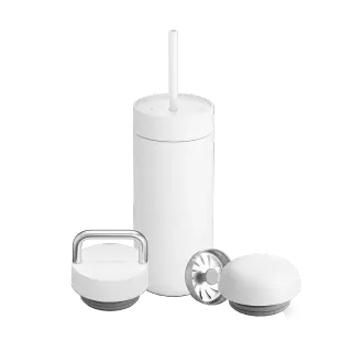 Produktfoto för Fellow - Carter Move Mug 3 in 1 - Thermal mug + 3 caps - White 473 ml