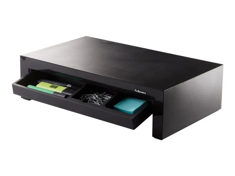 Alternativ bild 0 för Fellowes Designer Suites Monitor Riser - Höjdjusterbart bildskärmsställ - svart, päron