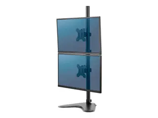 Produktfoto för Fellowes Professional Series Free-standing Dual Stacking Monitor Arm - Ställ - för 2 monitorer - stål - svart - skärmstorlek: upp till 32 tum