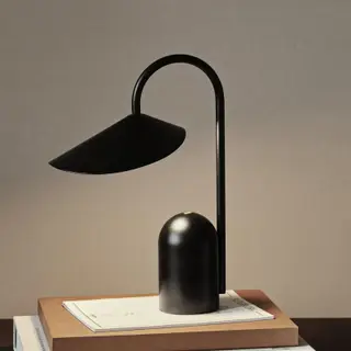 Produktfoto för ferm LIVING - Arum Portable Bordslampa Black ferm LIVING