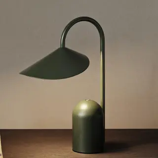 Produktfoto för ferm LIVING - Arum Portable Bordslampa Grass Green ferm LIVING