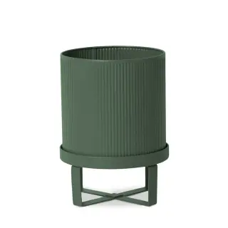 Produktfoto för ferm LIVING Bau kruka small Ø18 cm Mörkgrön
