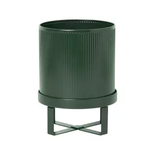 Produktfoto för ferm LIVING Bau kruka small Ø18 cm Mörkgrön