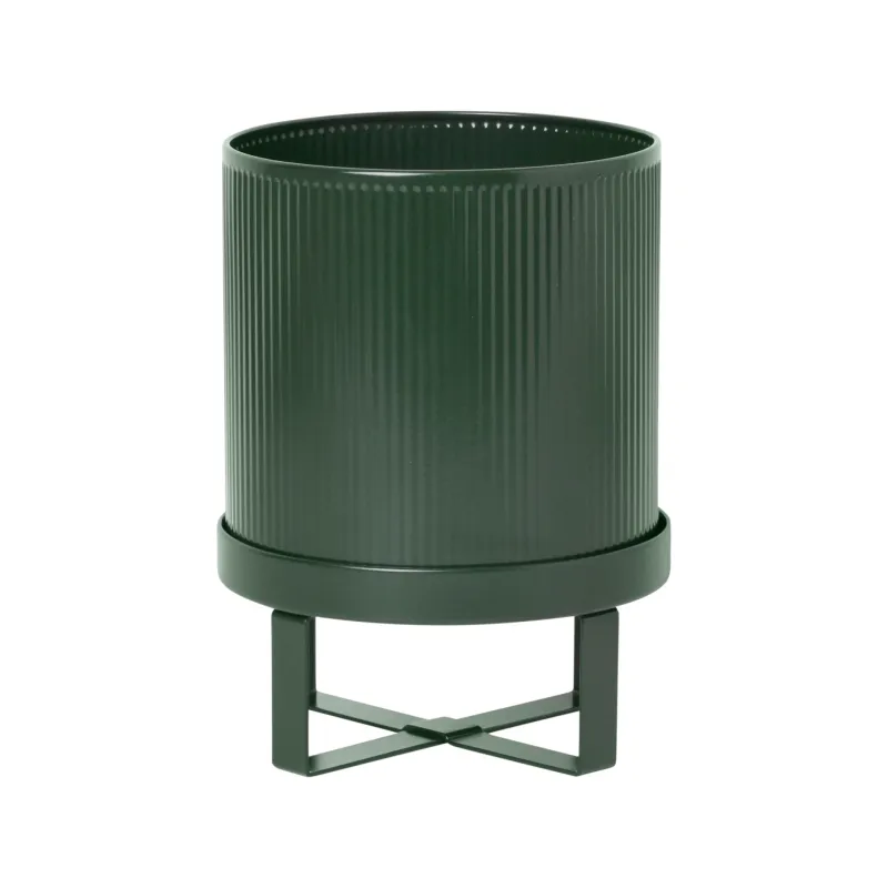 Alternativ bild 0 för ferm LIVING Bau kruka small Ø18 cm Mörkgrön