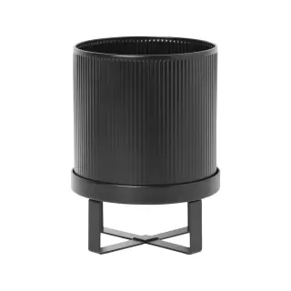 Produktfoto för ferm LIVING Bau kruka small Ø18 cm Svart