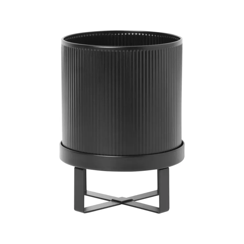 Alternativ bild 0 för ferm LIVING Bau kruka small Ø18 cm Svart