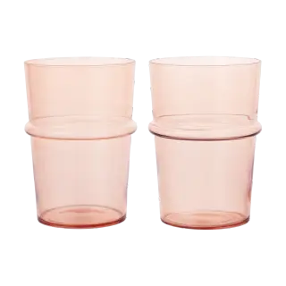 Produktfoto för Ferm Living Boya dricksglas högt 45 cl 2-pack Blush