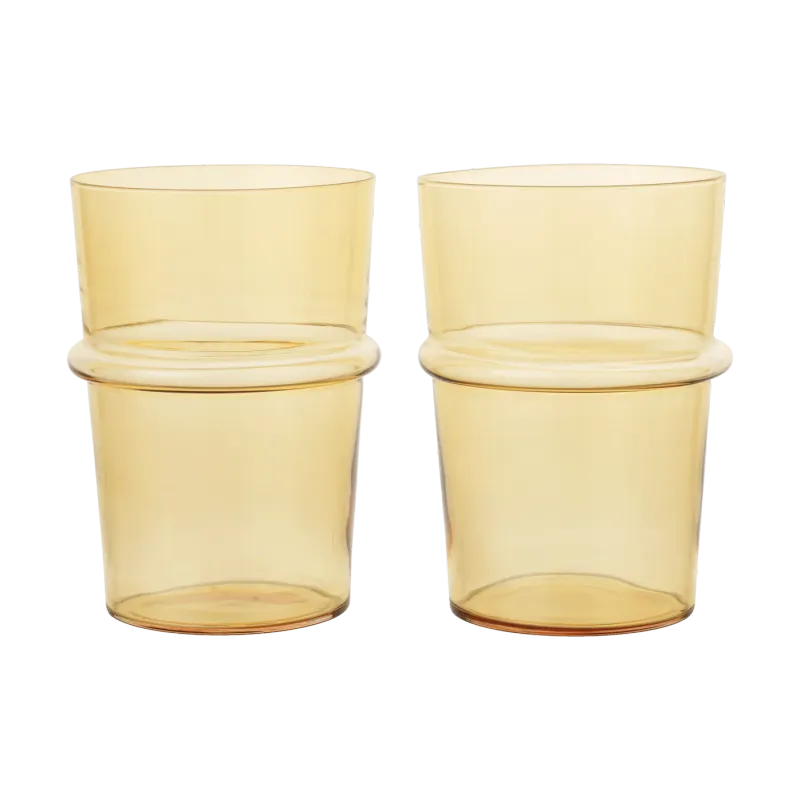 Alternativ bild 0 för Ferm Living Boya dricksglas högt 45 cl 2-pack Yellow
