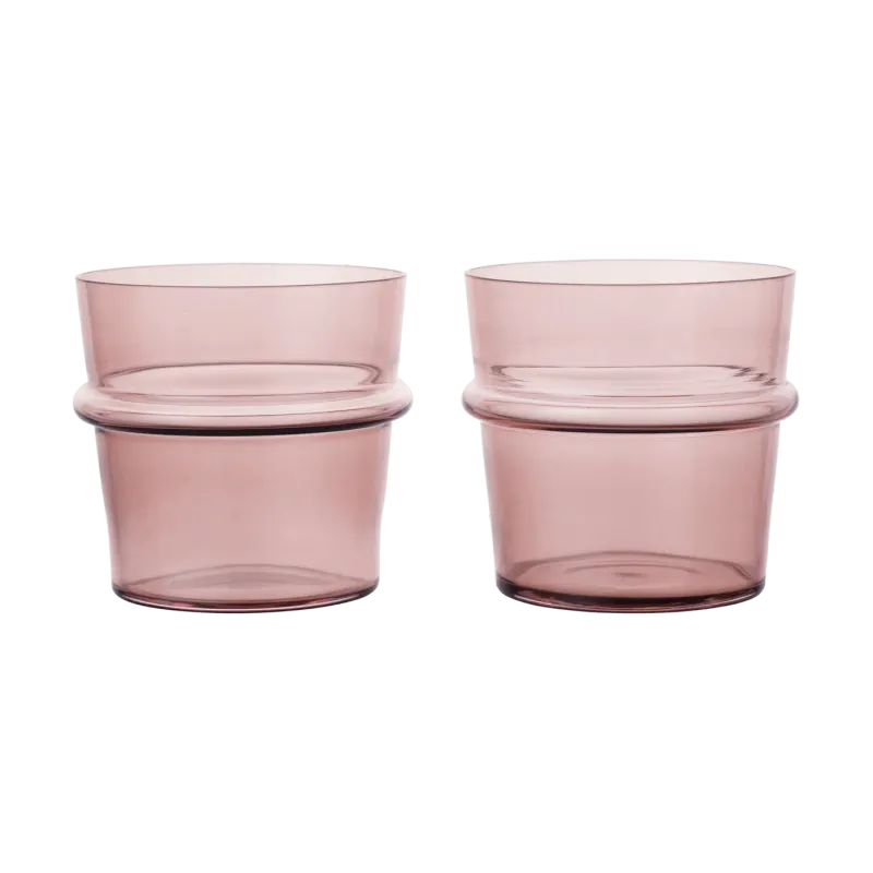 Alternativ bild 0 för Ferm Living Boya dricksglas lågt 30 cl 2-pack Mauve