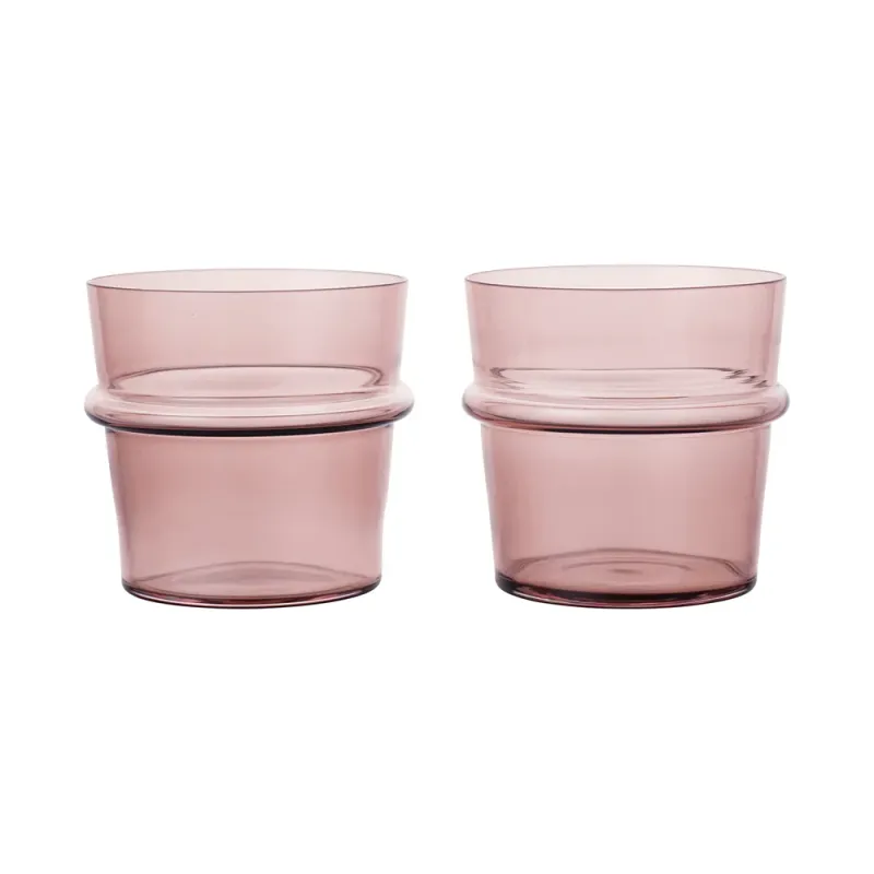 Alternativ bild 0 för Ferm Living Boya dricksglas lågt 30 cl 2-pack Mauve