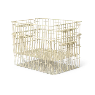 Produktfoto för ferm LIVING - Cala Stackable Baskets Set of 2 Cashmere
