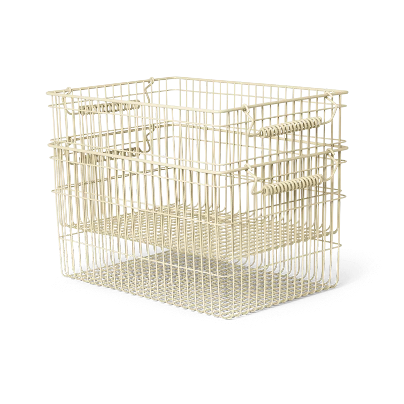Alternativ bild 0 för ferm LIVING - Cala Stackable Baskets Set of 2 Cashmere