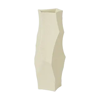 Produktfoto för Ferm Living - Cueva Vase - Ljusplatta - H37 - Off-white - W15 x D14 x H37 cm