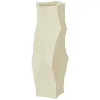 Produktfoto för Ferm Living - Cueva Vase - Ljusplatta - H37 - Off-white - W15 x D14 x H37 cm
